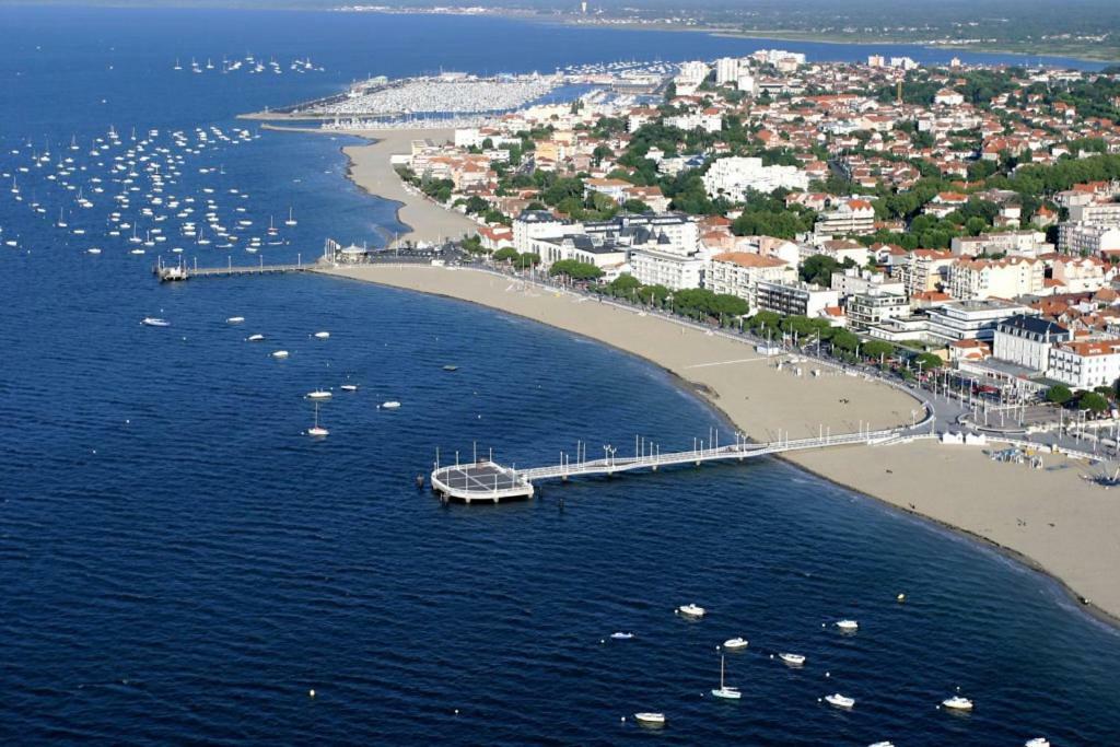 Bel Appt T2 Centre-Ville D'Arcachon Avec Terrasse Et Parking Экстерьер фото